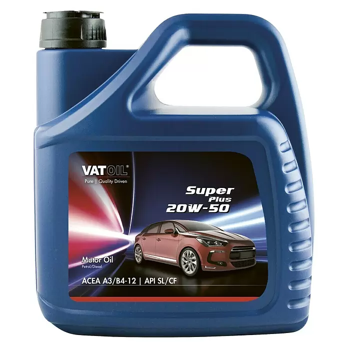Vatoil Motorolie voor benzine-/dieselmotoren Super plus 20W-50 - 4 l - Vooraanzicht