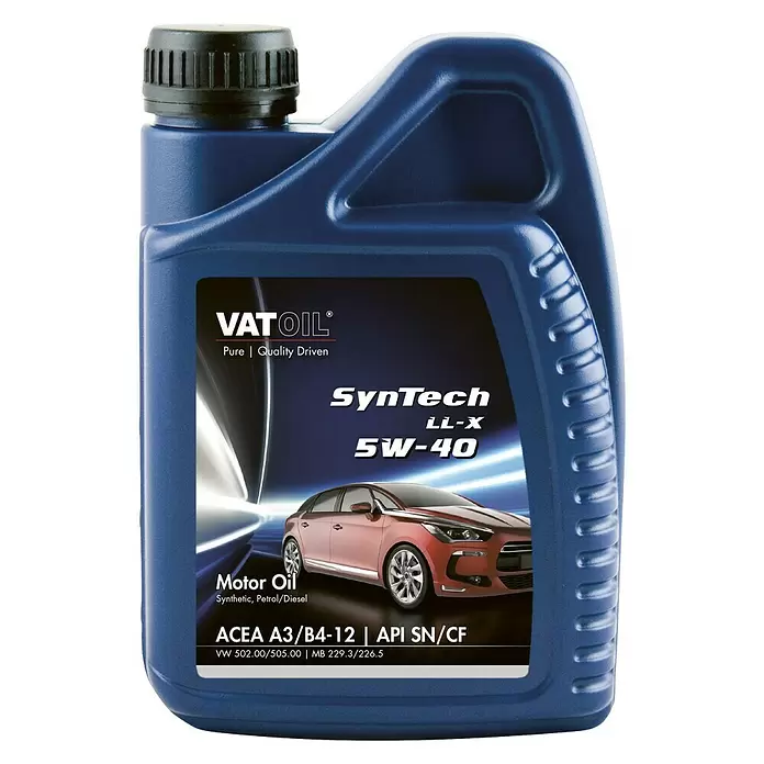 Vatoil Motorolie voor benzine-/dieselmotoren Syntech LL-X 5W-40 - 1 l - Vooraanzicht