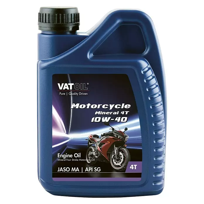 Vatoil Motorolie voor benzine-/dieselmotoren Motor 4T Mineral 10W-40 - 1 l - Vooraanzicht