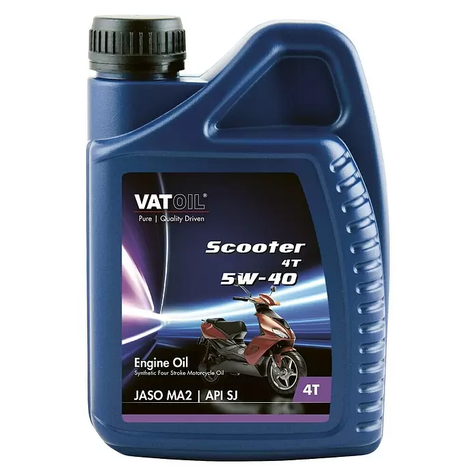 Vatoil Motorolie voor benzine-/dieselmotoren Scooter 4T 5W-40 - 1 l - Vooraanzicht