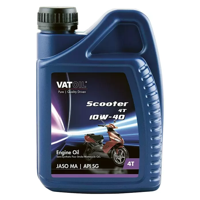 Vatoil Motorolie voor benzine-/dieselmotoren Scooter 4T 10W-40 - 1 l - Vooraanzicht