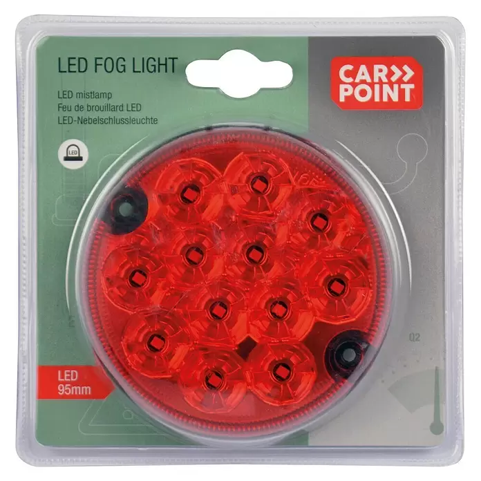 Carpoint Achter- en mistachterlicht LED - Diameter: 95 mm - Vooraanzicht