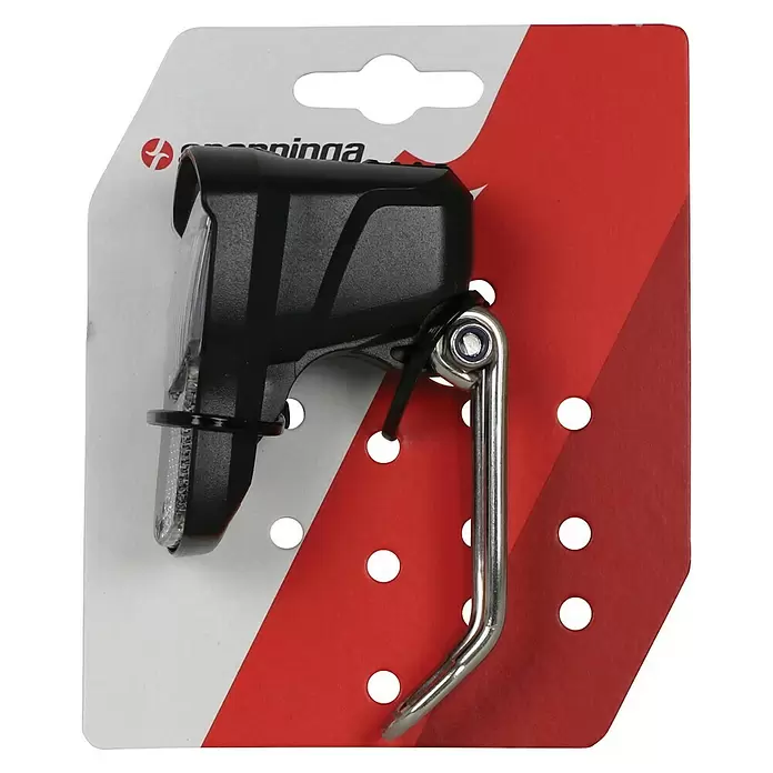 Spanninga Ledvoorlicht Fiets Illico 2F - Zwart, Geschikt voor: Fietsen - Vooraanzicht