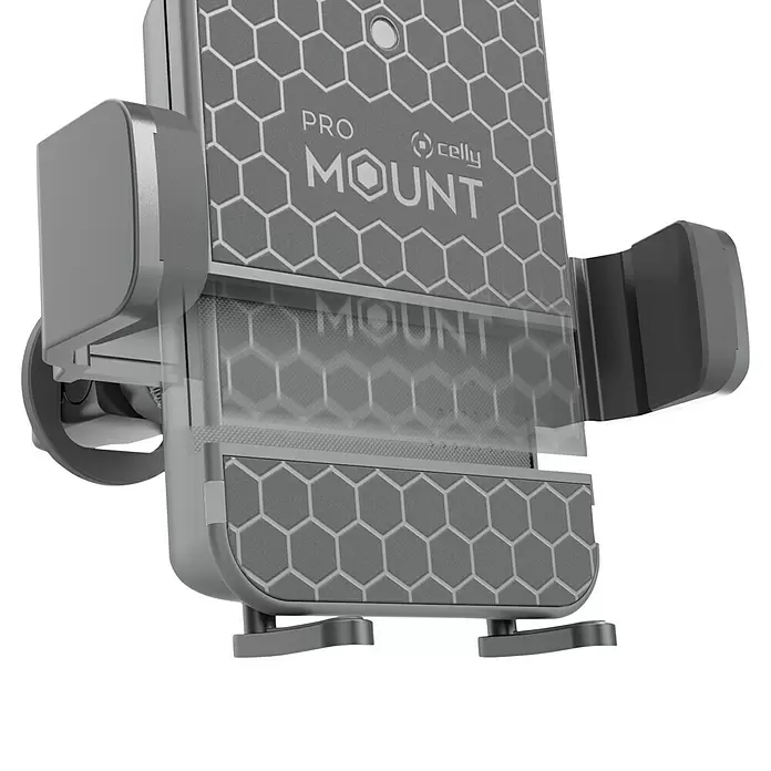 Celly Telefoonhouder Magnetisch Mount + Draadloze Lader - Kunststof, Zwart, Geschikt voor: Auto's - Close-up
