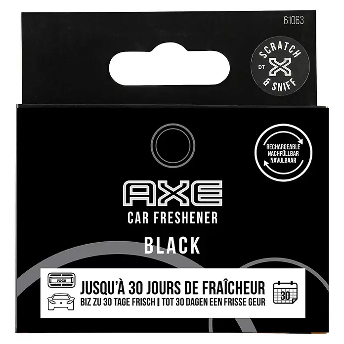 Axe Luchtverfrisser Navulling Black - Bergamot, rozemarijn en cederhout - Vooraanzicht