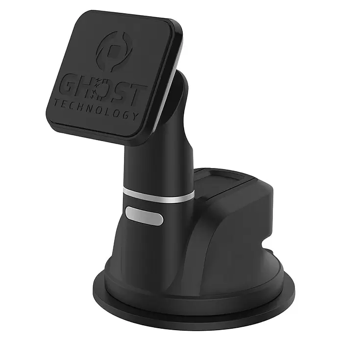 Celly Telefoonhouder Magnetisch Ghostdash - Kunststof, Zwart, Geschikt voor: Auto's - Diagonaal zicht