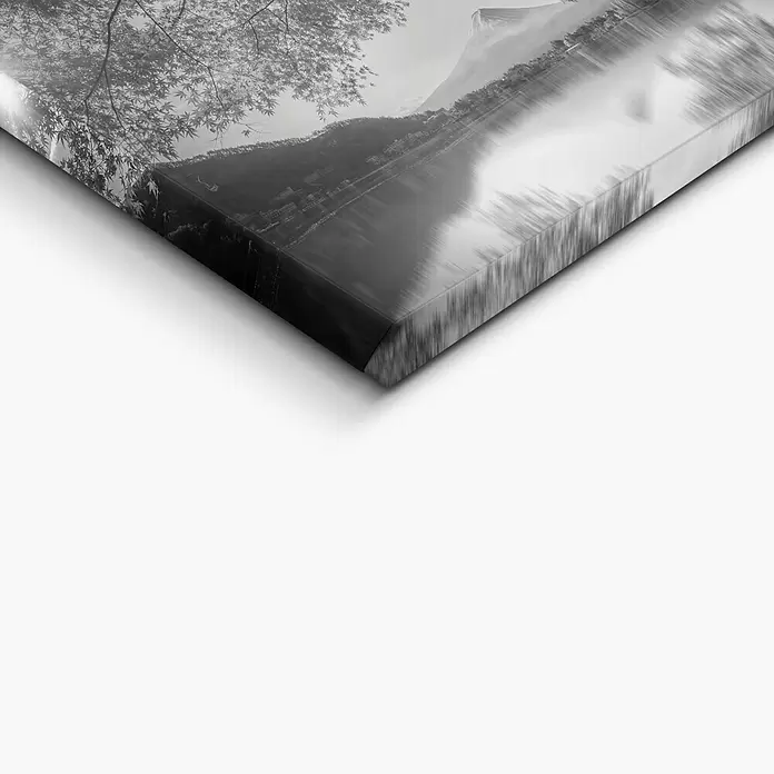 Leinwandbild - Fuji Spring, B x H: 118 x 70 cm - Detailaufnahme