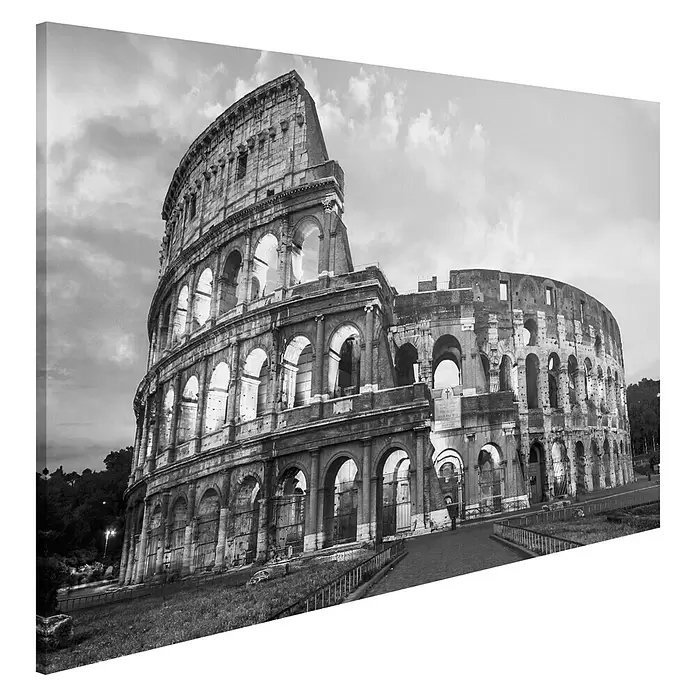 Leinwandbild - Collosseum Dawn, B x H: 118 x 70 cm - Diagonale Ansicht