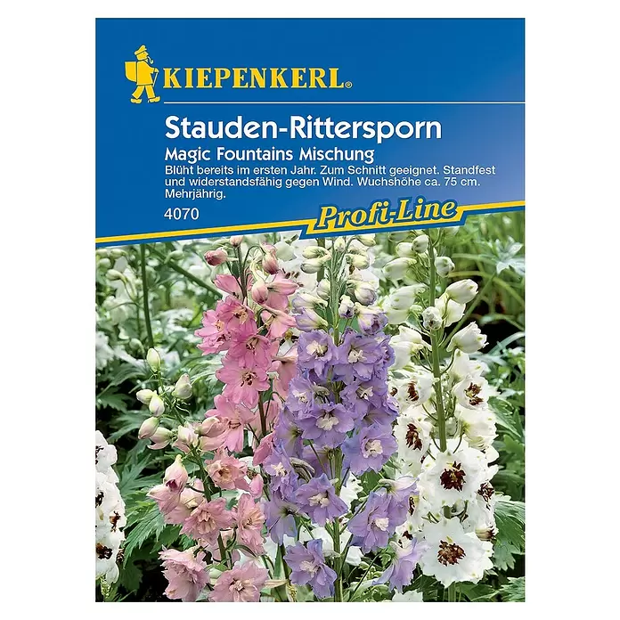 Kiepenkerl Profi-Line Blumensamen Rittersporn - Delphinium elatum - Vorderansicht