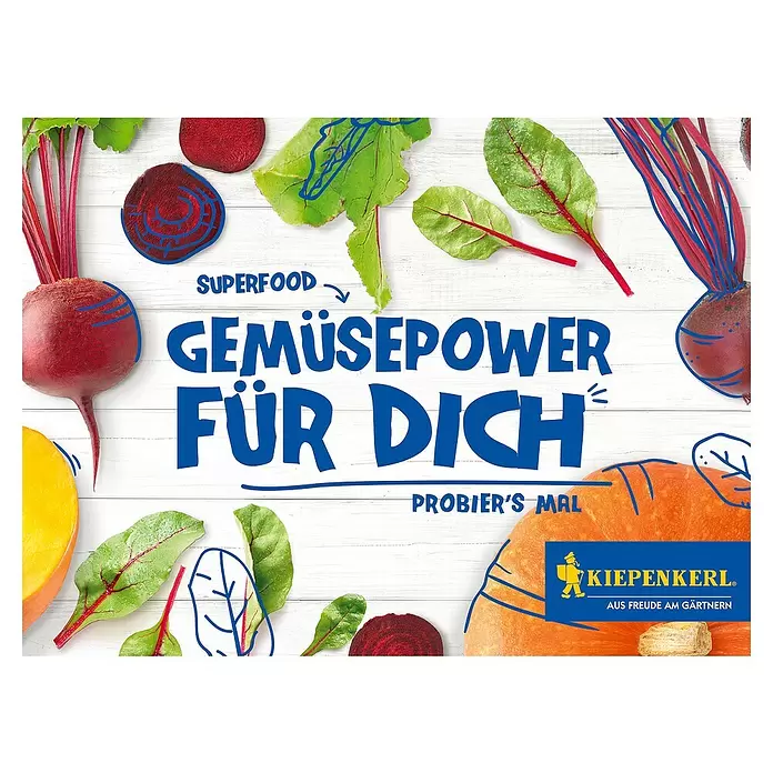 Kiepenkerl Saatgut Gemüsepower für dich - Kürbis/Mangold/Rote Beete - Vorderansicht