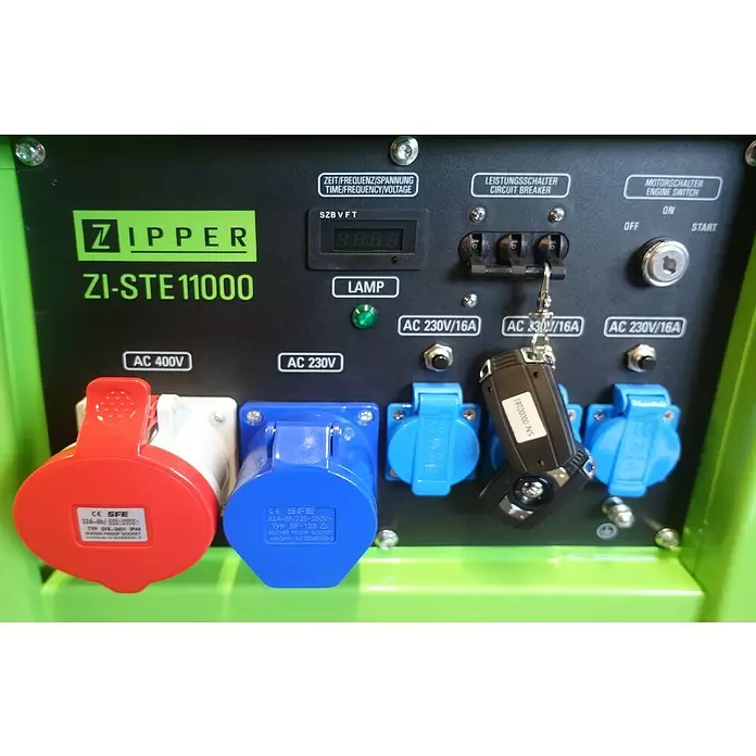 Zipper Stromerzeuger ZI-STE11000 - 12.500 W, Tankvolumen: 30 l, Betriebsdauer: 6 h bei 100% Last - Stimmungsaufnahme