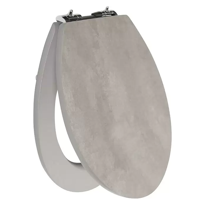 Poseidon WC daska Dark stone - Samospuštajuća, MDF - Dijagonalni pogled