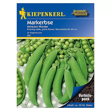 Kiepenkerl  Gemüsesamen Markerbse Kelvedon Wonder Vorteilspack