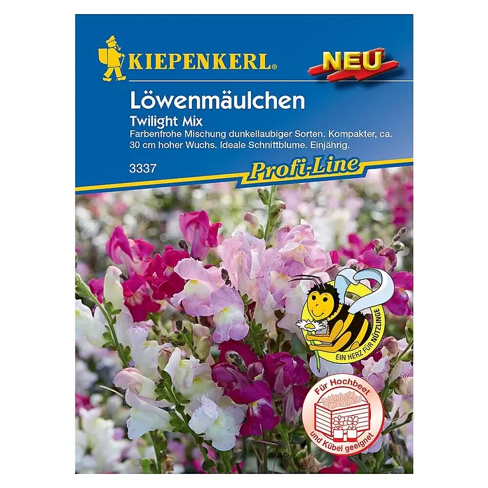 Kiepenkerl Profi-Line Blumensamen Löwenmäulchen - Twilight Mix, Antirrhinum majus - Vorderansicht