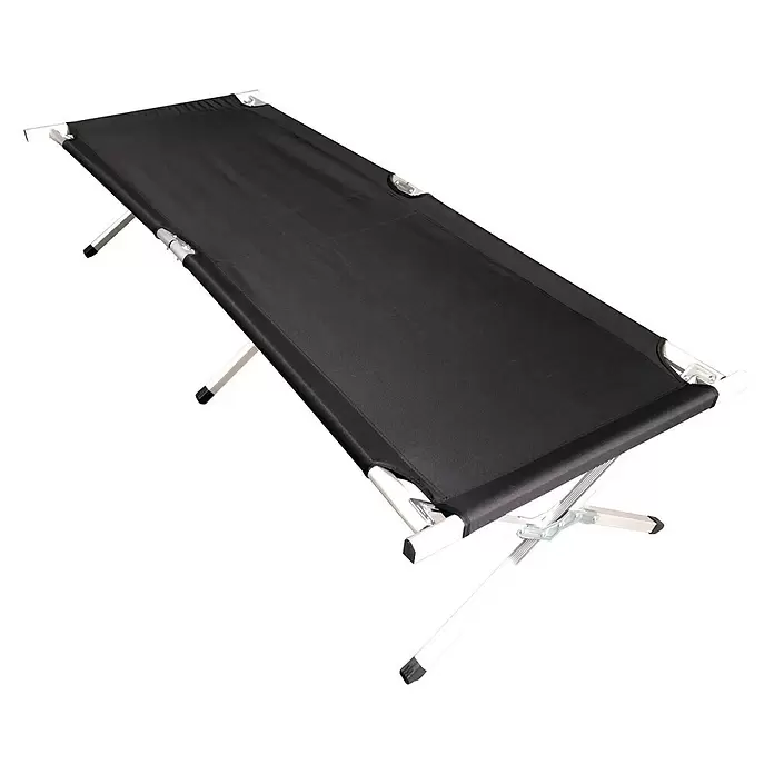 Sunfun Ležaljka - 210 cm x 72 cm x 45 ", Crne boje, Preklopno - Dijagonalni pogled