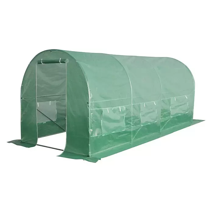 Plastenik od folije - 3 x 2 x 2 m, Čelik, Vrt - Dijagonalni pogled