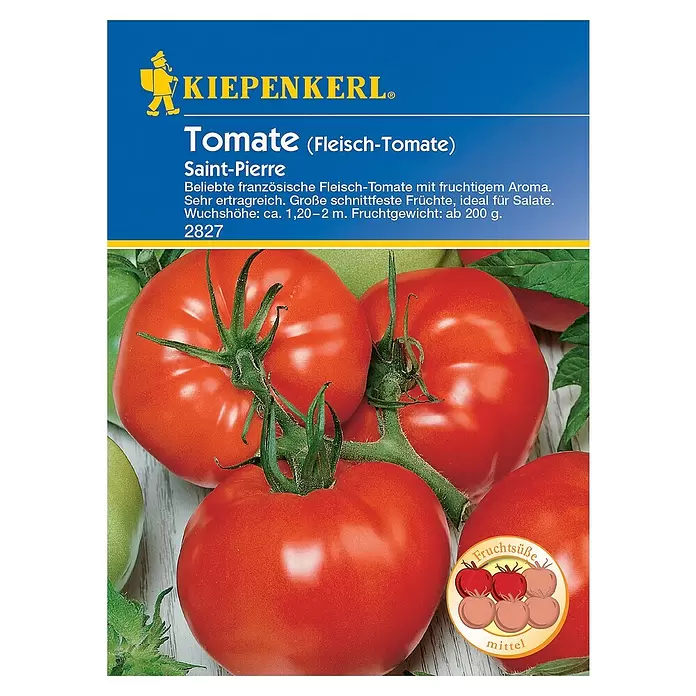 Kiepenkerl Gemüsesamen Tomate Saint-Pierre - Solanum lycopersicum, Erntezeit: Juli - Vorderansicht