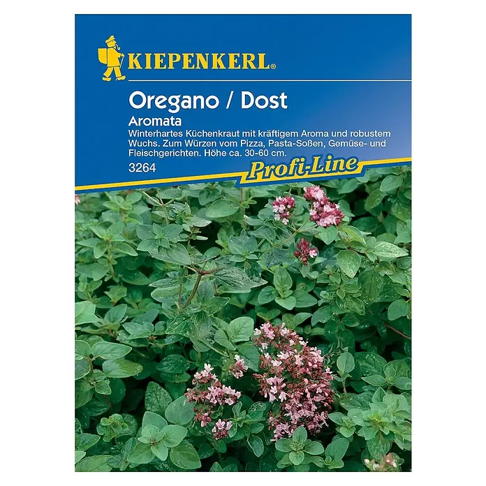 Kiepenkerl Profi-Line Kräutersamen Oregano - Origanum majorana, Erntezeit: Mai - Vorderansicht
