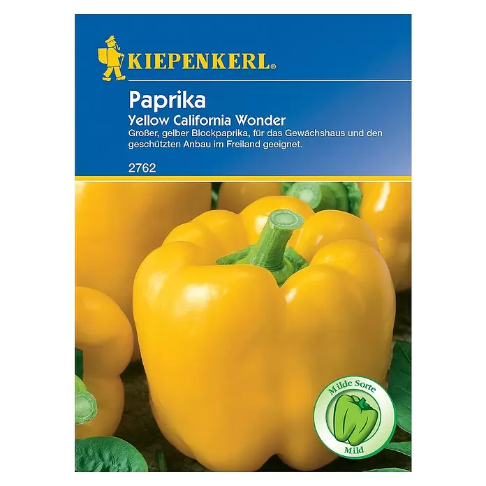 Kiepenkerl Gemüsesamen Paprika - Capsicum annuum, Erntezeit: Juli - Vorderansicht
