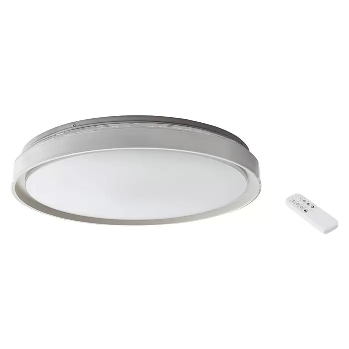 Eglo LED-Deckenleuchte rund Iscuande - Ø x H: 49 x 8 cm - Diagonale Ansicht