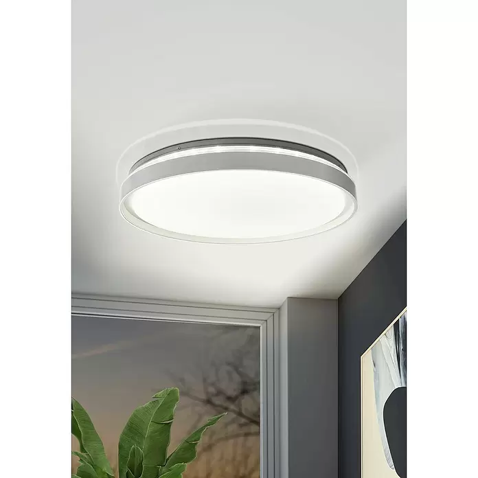 Eglo LED-Deckenleuchte rund Iscuande - Ø x H: 49 x 8 cm - Stimmungsaufnahme