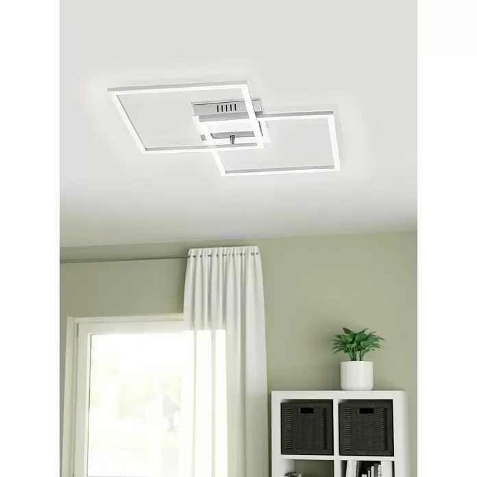 Eglo LED-Deckenleuchte - L x B x H: 66,5 x 41,5 x 6 cm - Stimmungsaufnahme