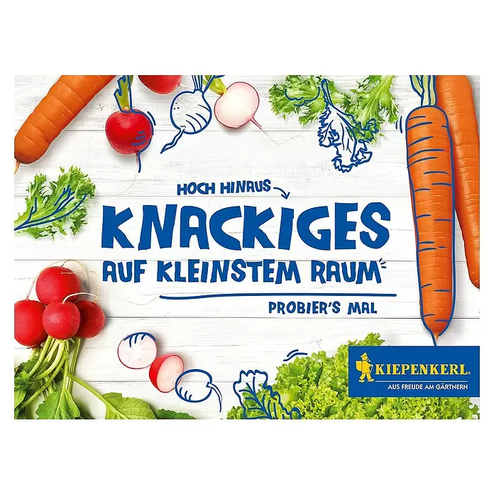 Kiepenkerl Saatgut Knackiges auf kleinstem Raum - Radieschen/Möhre/Pflücksalat - Vorderansicht
