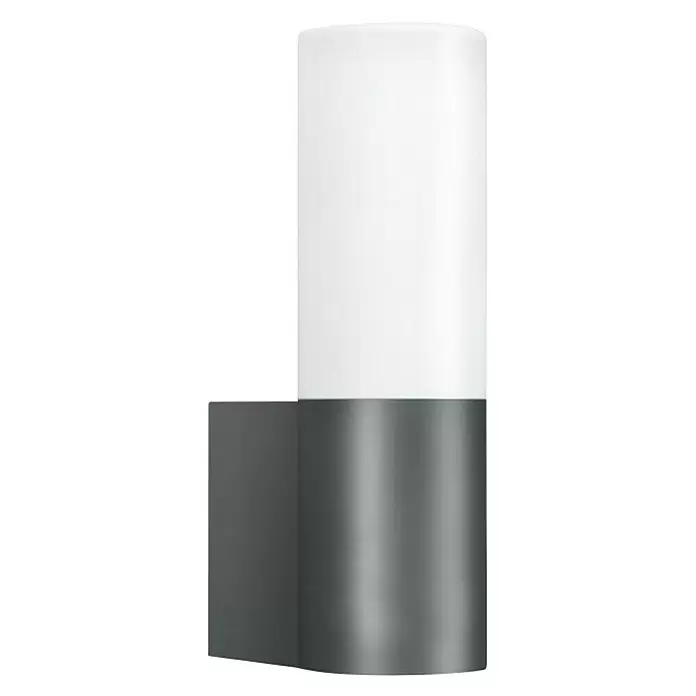 Steinel LED-Außenwandleuchte L 605 anthrazit - 11,3 W, 13,1 x 7,8 x 26 cm, Anthrazit, IP44 - Diagonale Ansicht
