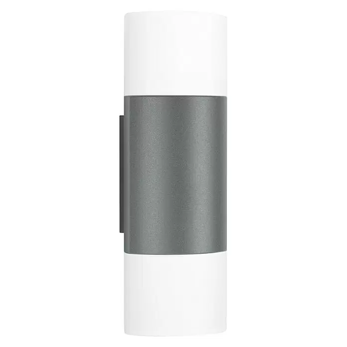 Steinel LED-Außenwandleuchte L 910 anthrazit - 9,8 W, 8,5 x 8 x 23,5 cm, Anthrazit, IP44 - Diagonale Ansicht