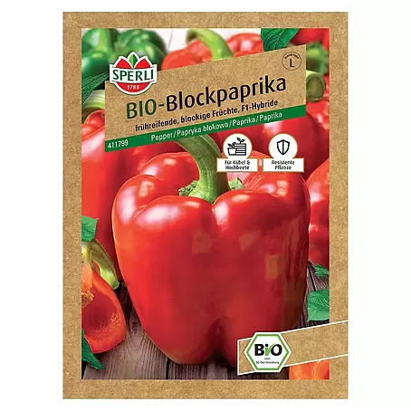 Sperli  Gemüsesamen BIO Blockpaprika