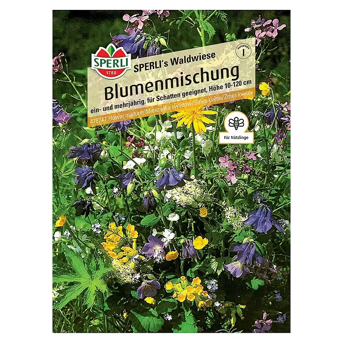 Sperli Wildblumensamen Waldwiese - 3 m² - Vorderansicht