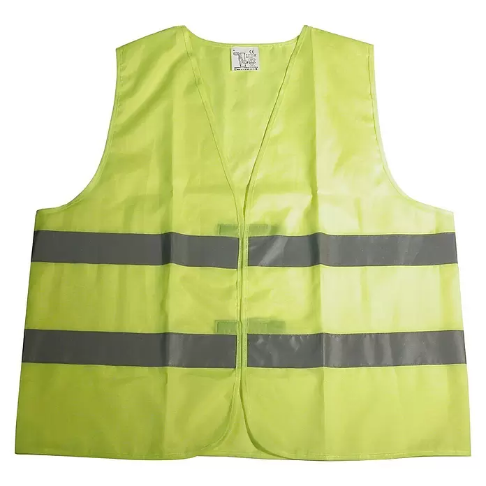 Dresco Veiligheidsvest reflectie - Geel - Vooraanzicht