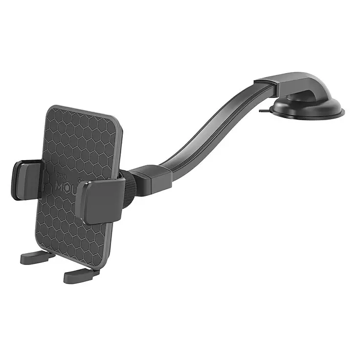 Celly Telefoonhouder Flex Plus - Kunststof, Zwart, Geschikt voor: Auto's - Diagonaal zicht