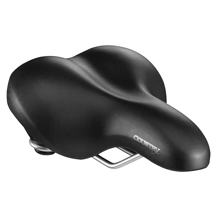 Selle Royal Fietszadel Country - Zwart, Geschikt voor: Dames - Diagonaal zicht