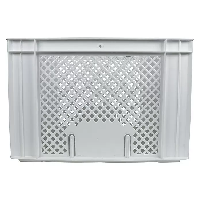 Fietskrat Wit - l x b x h: 40 x 30 x 26 cm - Vooraanzicht