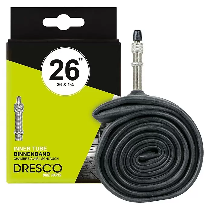 Dresco Fietsband + Binnenband APS Reflectie - Grootte: 26″ x 1⅜ - Vooraanzicht