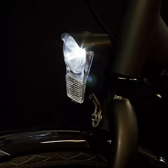 Spanninga Ledvoorlicht Fiets Galeo - Zwart, Geschikt voor: Fietsen - Close-up