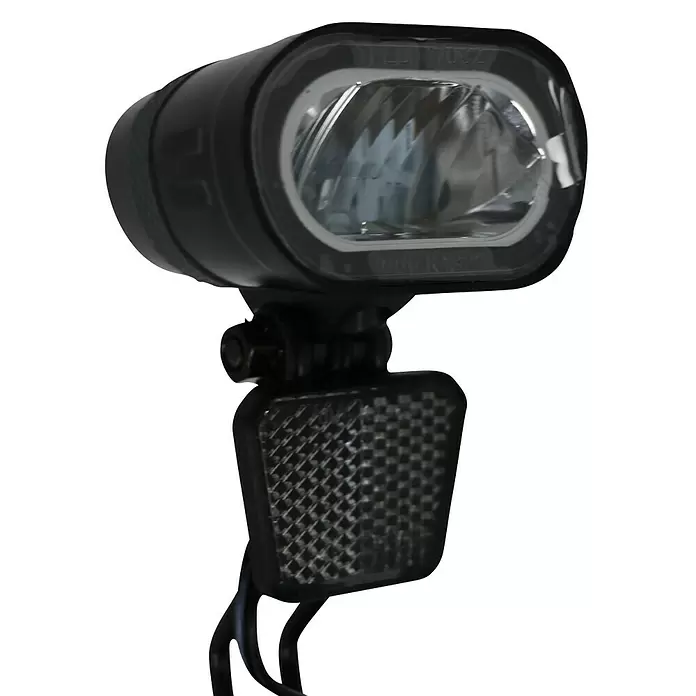 Spanninga Ledvoorlicht Dynamo Axendo 40 - Zwart, Geschikt voor: Fietsen - Diagonaal zicht