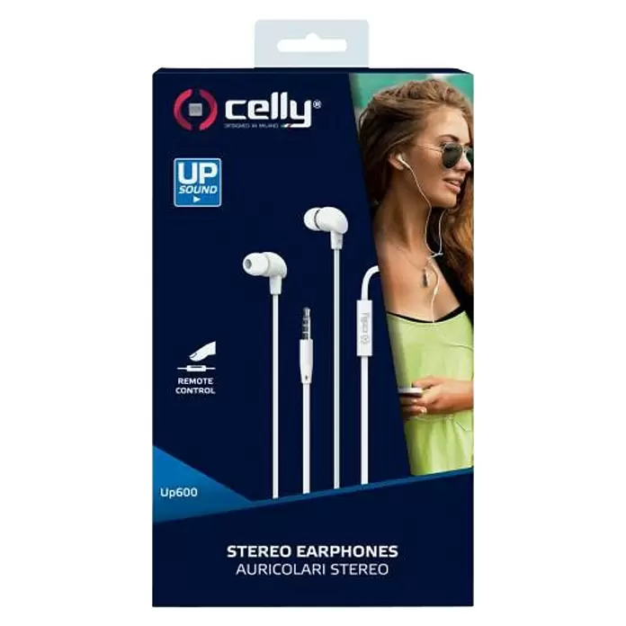 Celly Oordopjes Stereo UP600 - Wit - Vooraanzicht