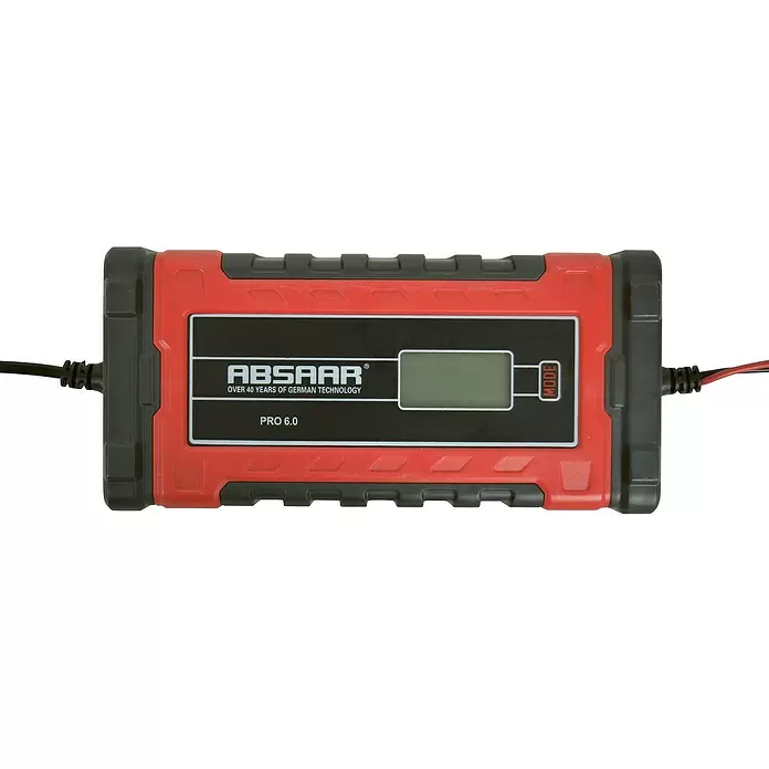 Absaar Acculader Pro 6.0 - Geschikt voor: AGM-/gel-/loodzuuraccu's 12/24 V - Close-up