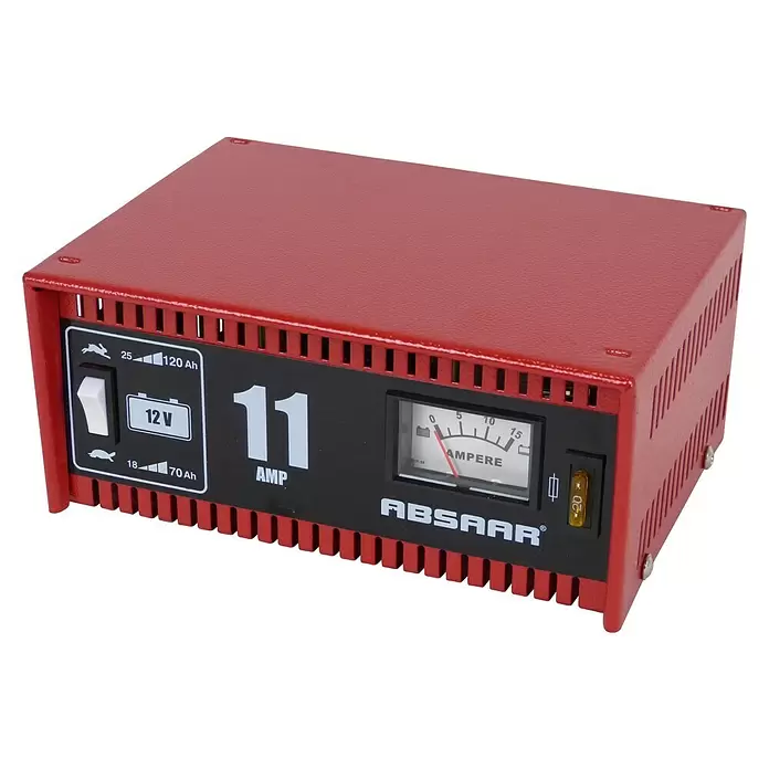 Absaar Acculader 11A - 12 V - Diagonaal zicht