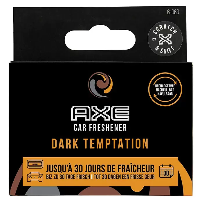 Axe Luchtverfrisser Navulling Dark Temptation - Chocolade geur met een sensuele vanilleachtige ondertoon - Vooraanzicht