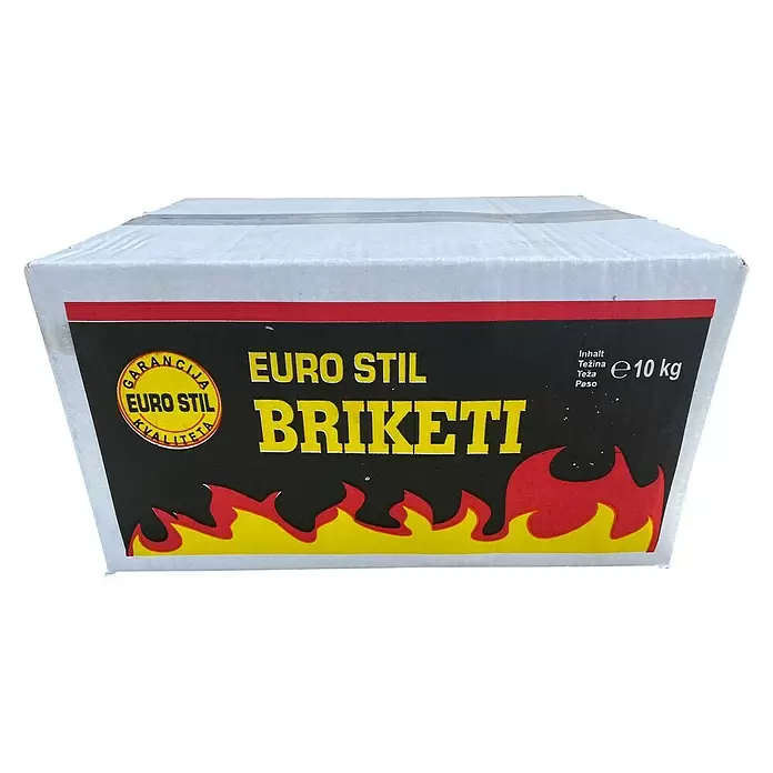 Forest Holzbriketts - 10 kg, Buchenholz - Vorderansicht