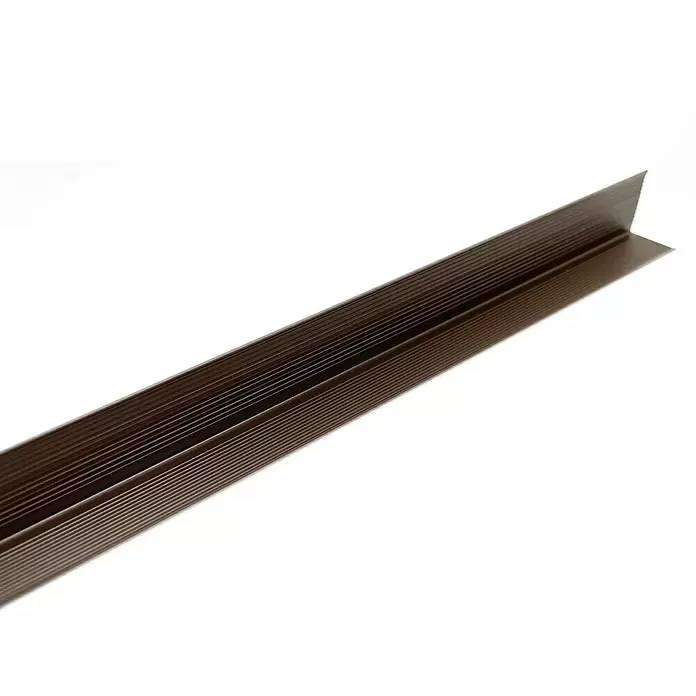 LOGOCLIC Rubni profil - Smeđe boje, 1 m x 25 mm x 20 mm - Detaljan prikaz