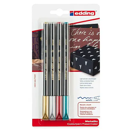 Edding  Viltstiftenset Metallic