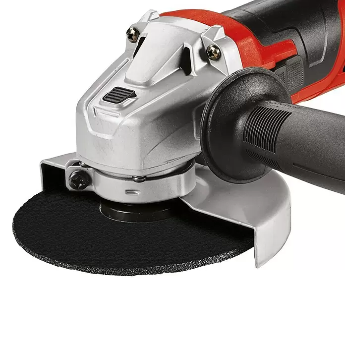 Einhell Amoladora TC-AG 115/1 - 750 W, Diámetro disco: 115 mm, Número de revoluciones de marcha en vacío: 12.000 r.p.m. - Primer plano