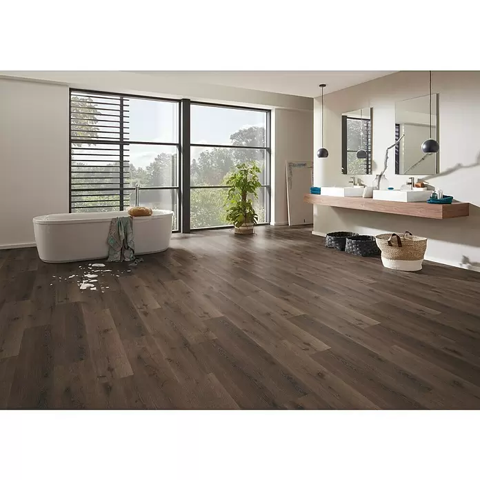 b!design Podna vinilna obloga SPC Charleston - 1.220 x 181 x 4,2 mm, Rustikalni pod - Živopisni prikaz