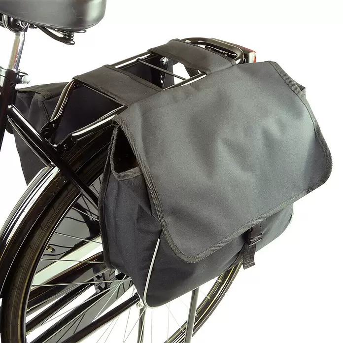 Dresco Fietstas dubbel Basic Shopper 26 liter - l x b x h: 33 x 12 x 36 cm - Close-up