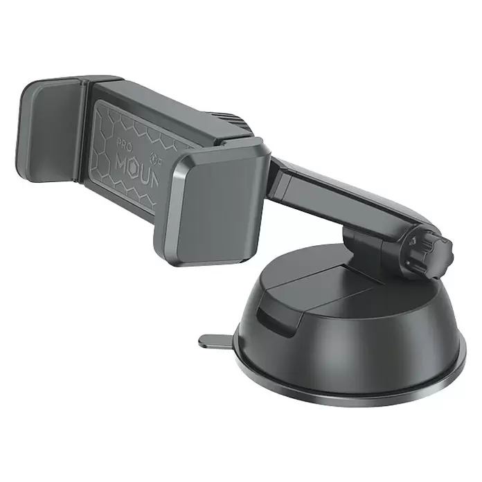 Celly Telefoonhouder Mount XT - Kunststof, Zwart, Geschikt voor: Auto's - Diagonaal zicht