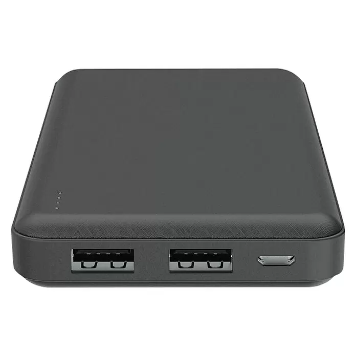 Celly Powerbank Energy 10000 mAh - Zwart - Diagonaal zicht